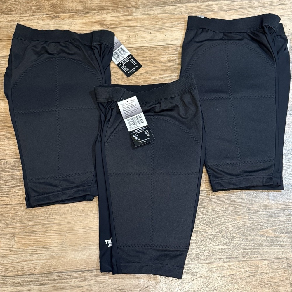 TRACE Unisex Sliding Shorts Med Padded Compression Baseball‎ Softball 3 Pair NWT